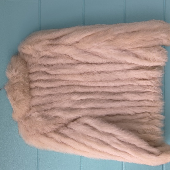 Vintage Murano Genuine Blue Fox Fur Jacket Size Medium - Picture 5 of 13